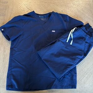 Figs Navy Scrub Set - Mens